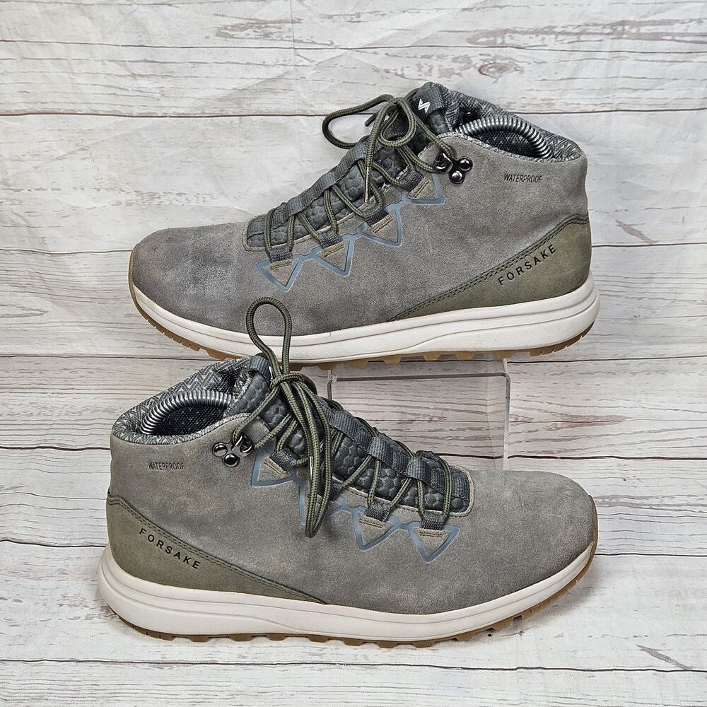Women's Forsake Tract Boots Hiking Trail Outdoor Light Gray Suede size 9